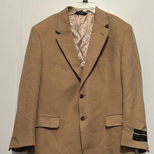 NWOT Old Money Ivy League Style Jos. A. Bank 100% Camel Hair Blazer, Men's 44R